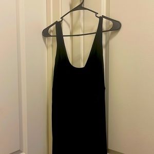 Black tank to maxi dress